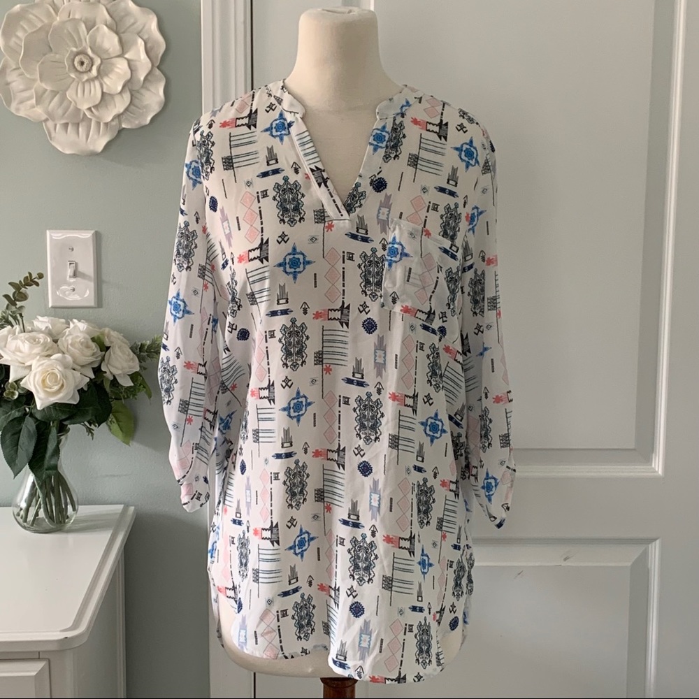 Tribal Patterned Tunic - image 1